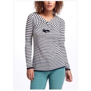 Anthropologie Field Flower Striped Sweater